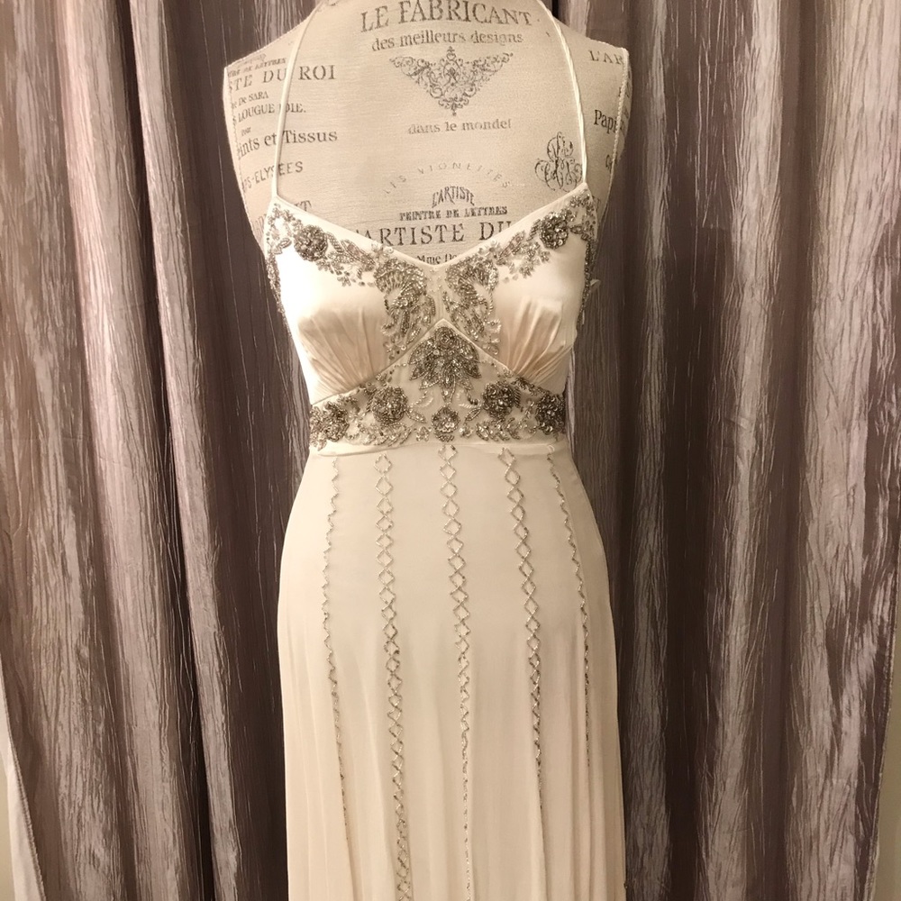 Cream & beaded dress